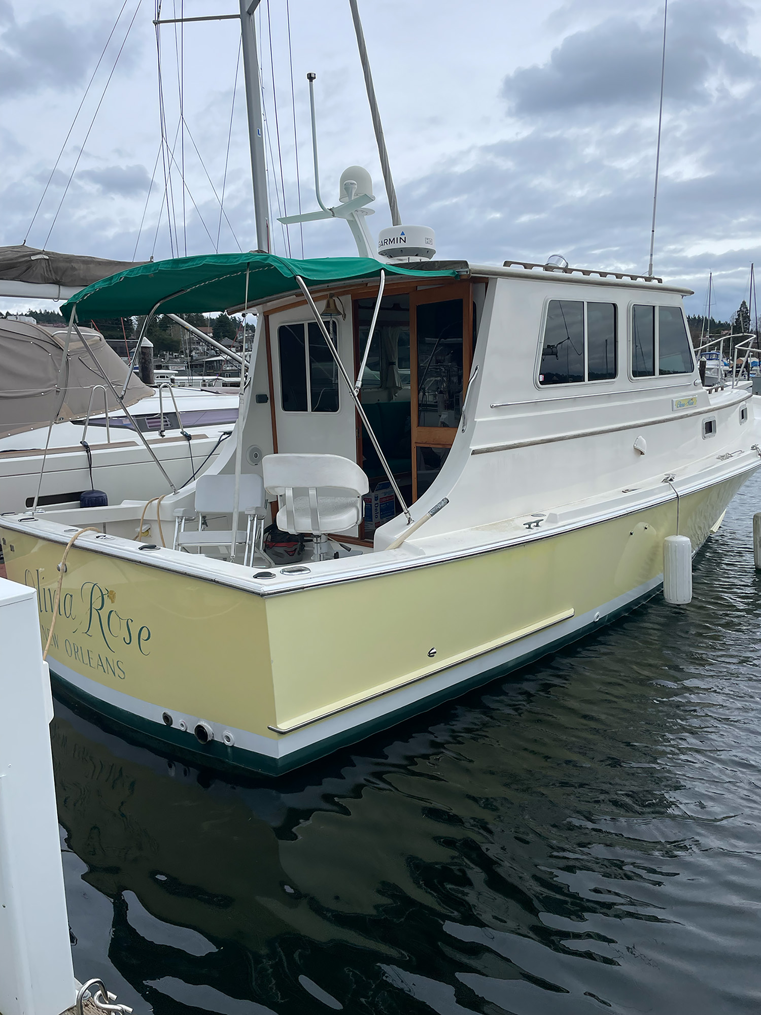 A boat named Olivia Rose